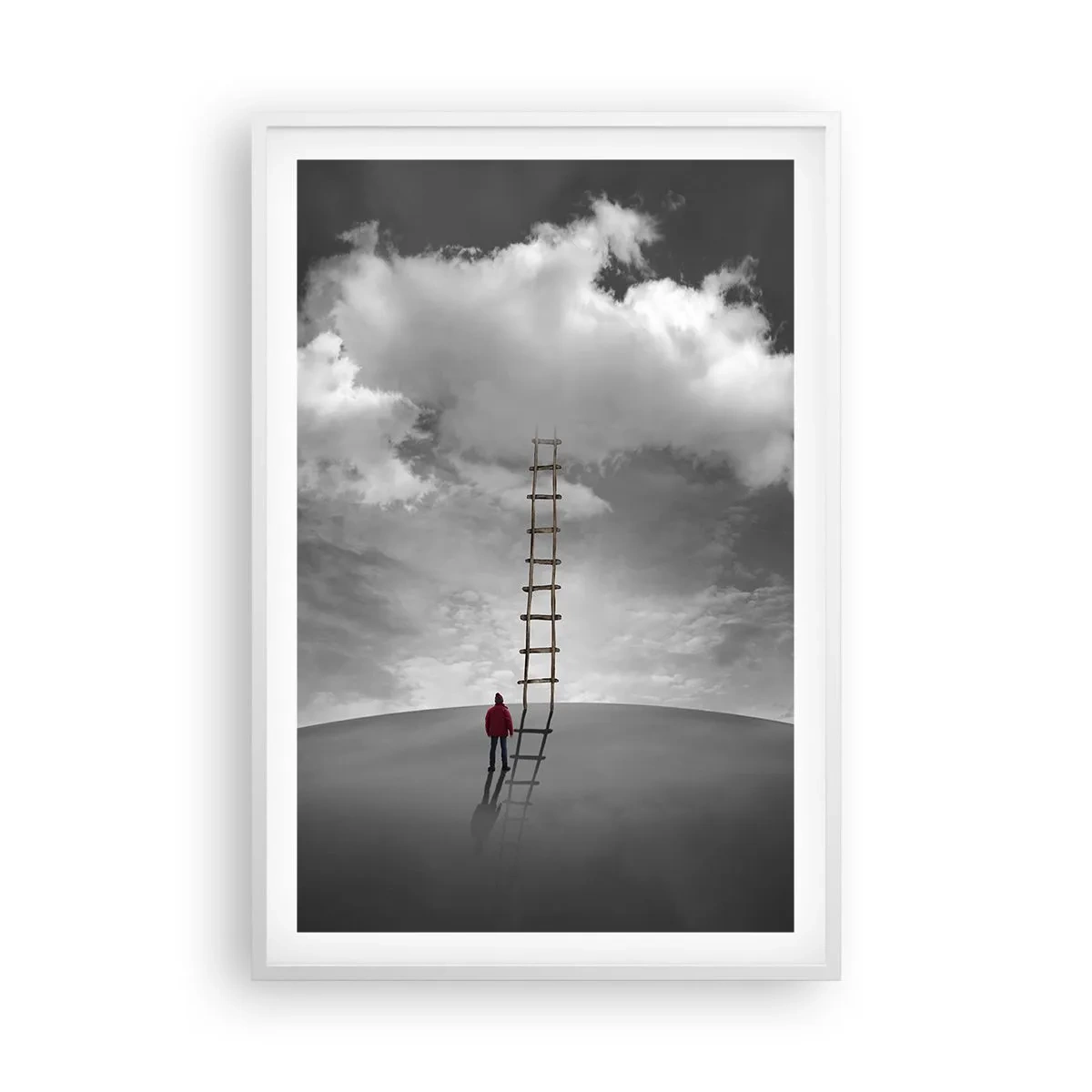 Poster in einem weißen Rahmen - Alles ist möglich - 61x91 cm