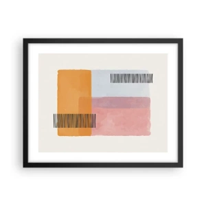 Poster in einem schwarzem Rahmen - Von Ecke zu Ecke - 50x40 cm