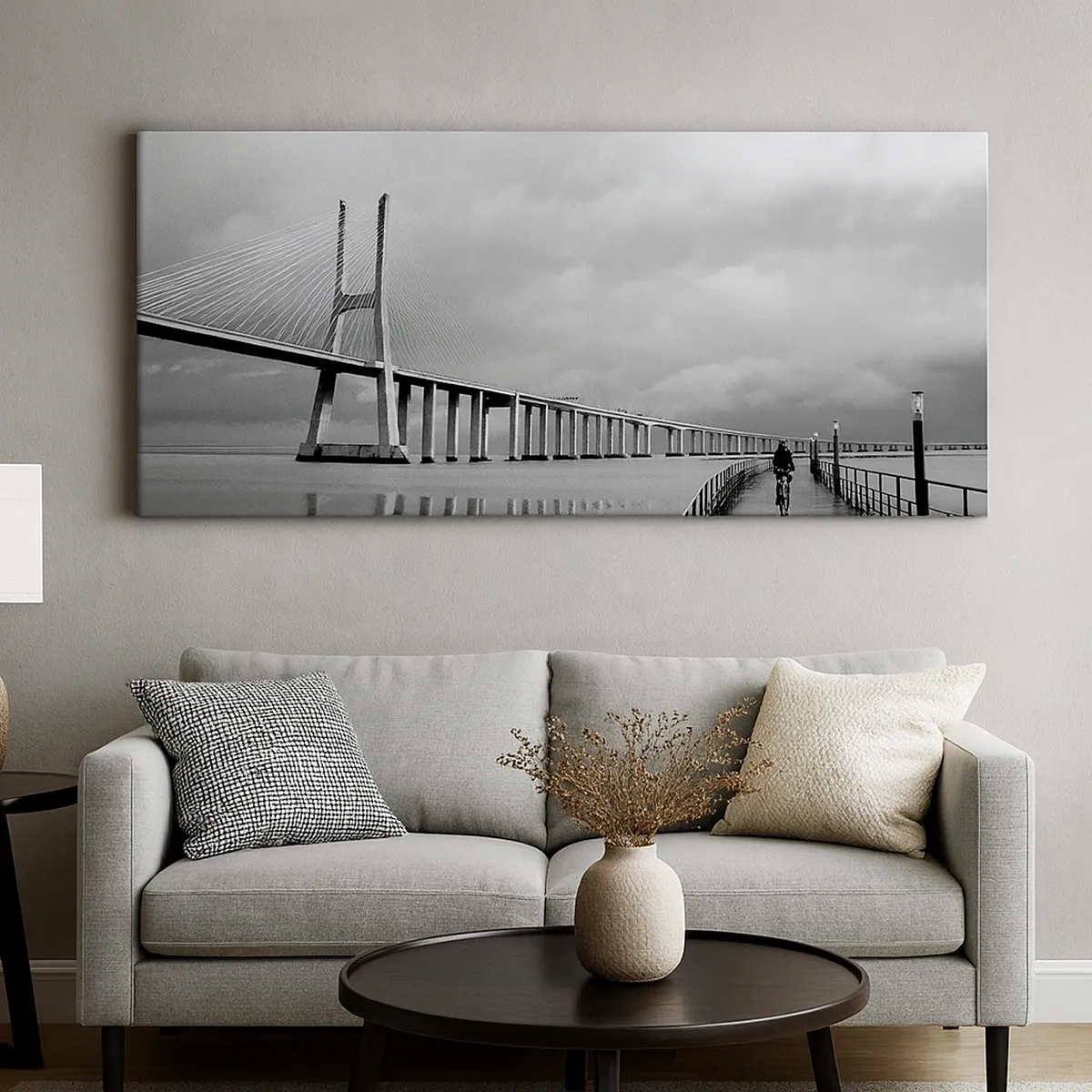 Bild auf Leinwand - Leinwandbild - Jedem das Verdiente - 30x30 cm