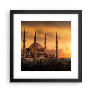 Poster in einem schwarzem Rahmen - Gott ist großartig - 30x30 cm