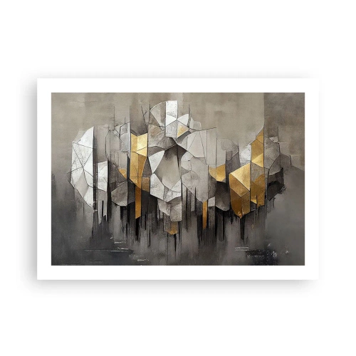 Poster - Komposition aus Eis und Licht - 70x50 cm