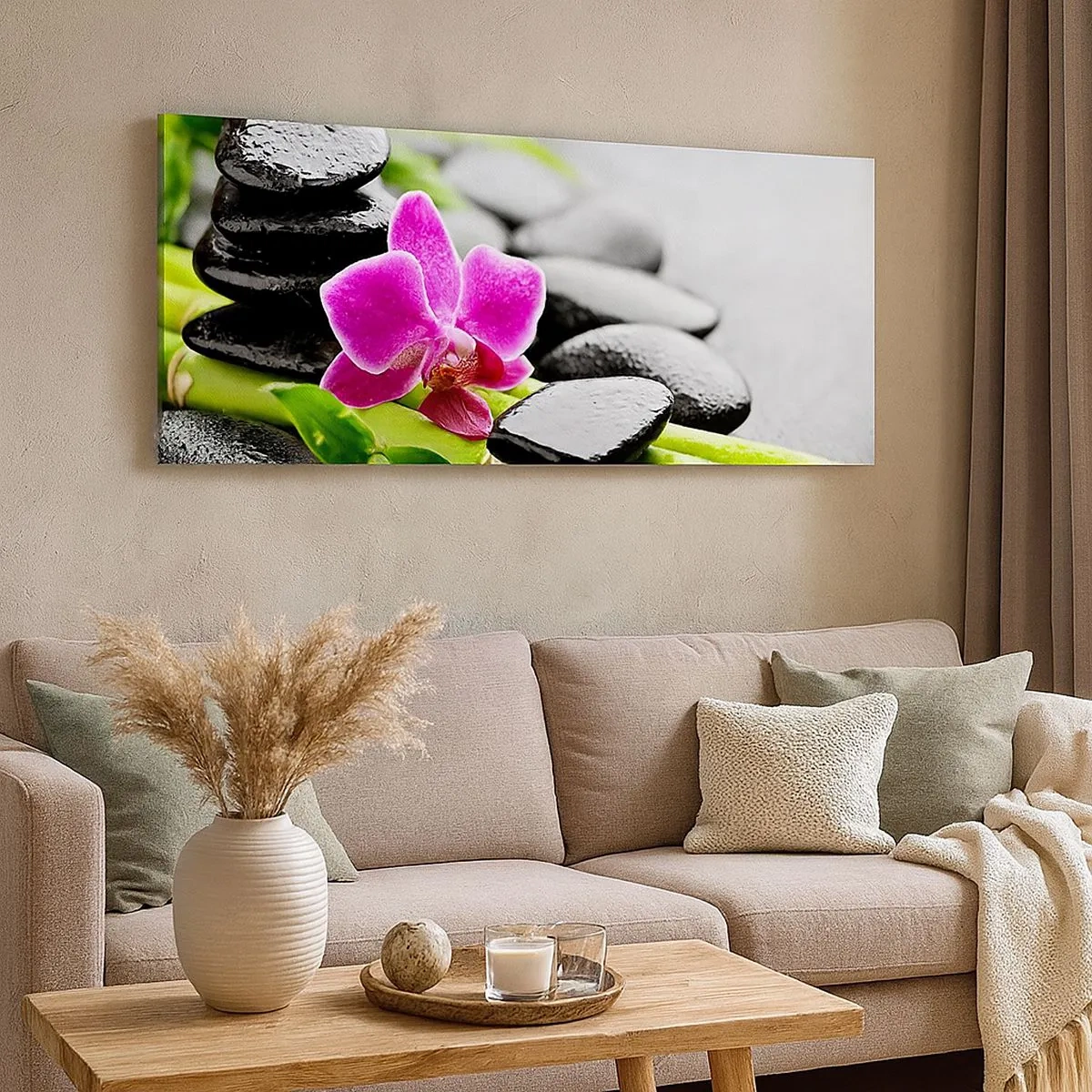 Bild auf Leinwand - Leinwandbild - In ruhiger Balance - 100x40 cm