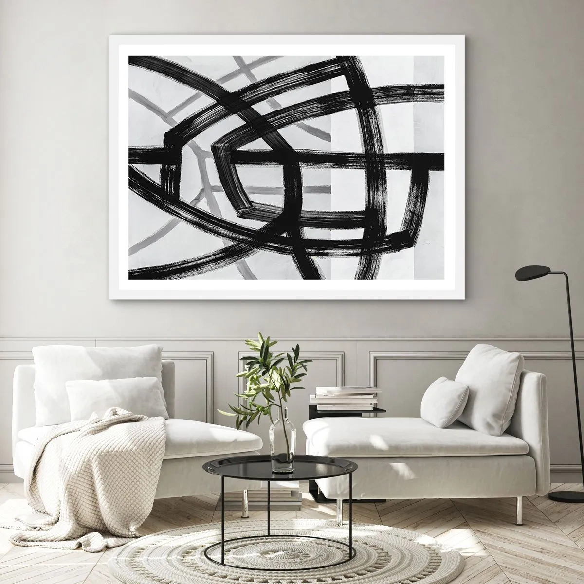 Poster in einem weißen Rahmen - Bautiefe - 40x30 cm