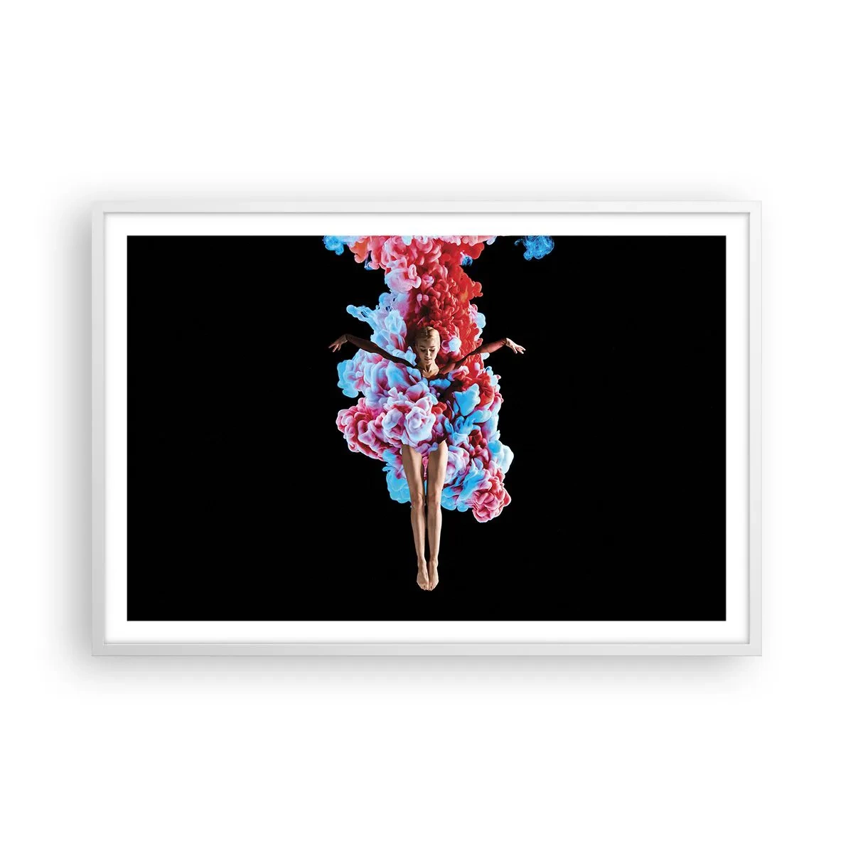 Poster in einem weißen Rahmen - In voller Blüte - 91x61 cm