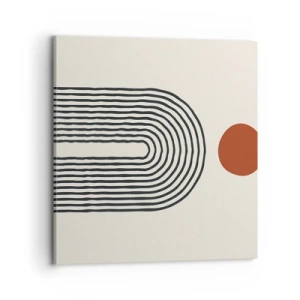 Bild auf Leinwand - Leinwandbild - Magnetismus von Formen und Farben - 70x70 cm