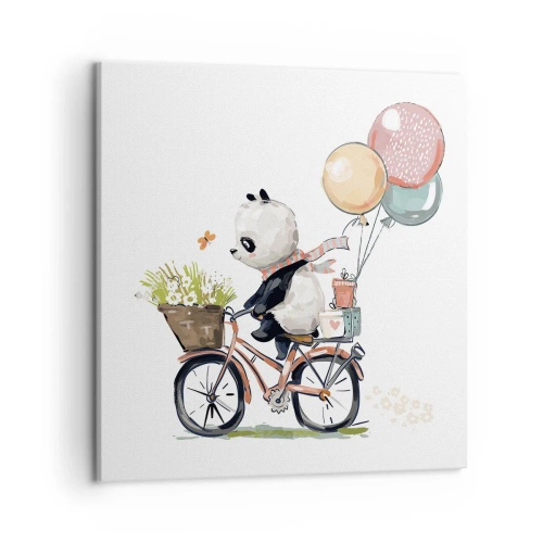 Bild auf Leinwand - Leinwandbild - Glücklicher Tag - 50x50 cm