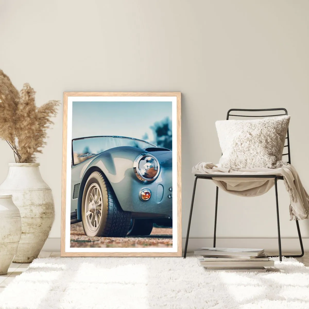 Poster in einem Rahmen aus heller Eiche - Denn Stil zählt - 40x50 cm
