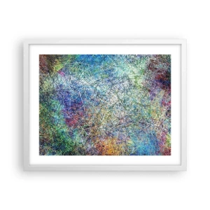 Poster in einem weißen Rahmen - Es ist nicht so einfach - 50x40 cm