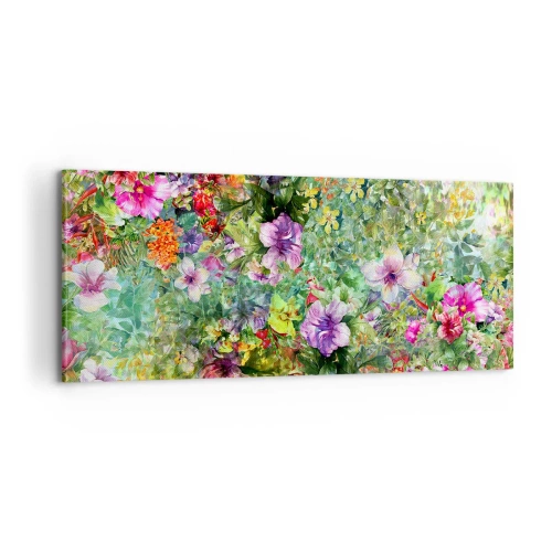 Bild auf Leinwand - Leinwandbild - In Blumen für das Verderben - 100x40 cm