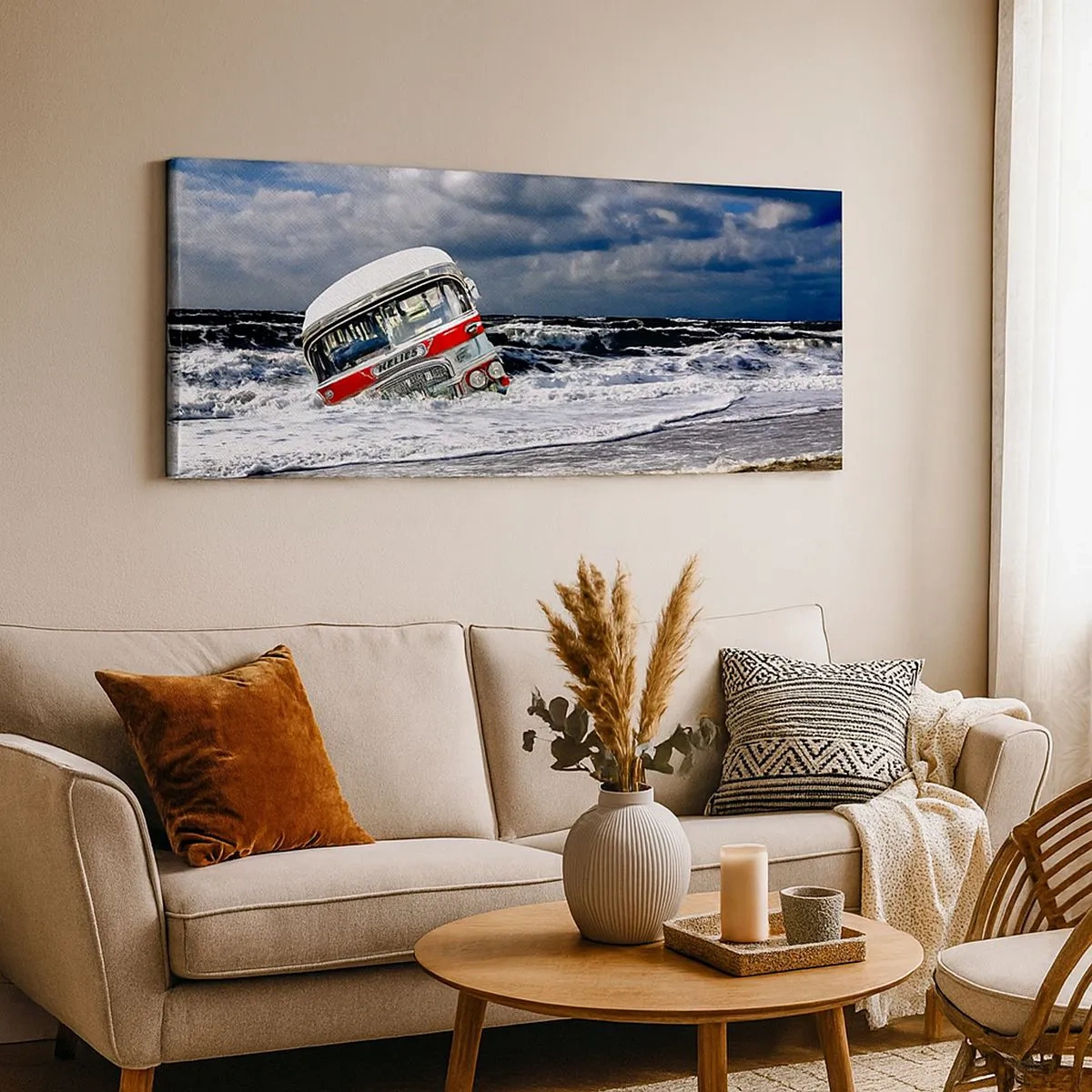 Bild auf Leinwand - Leinwandbild - Und was stehst du so erstaunt? - 100x40 cm