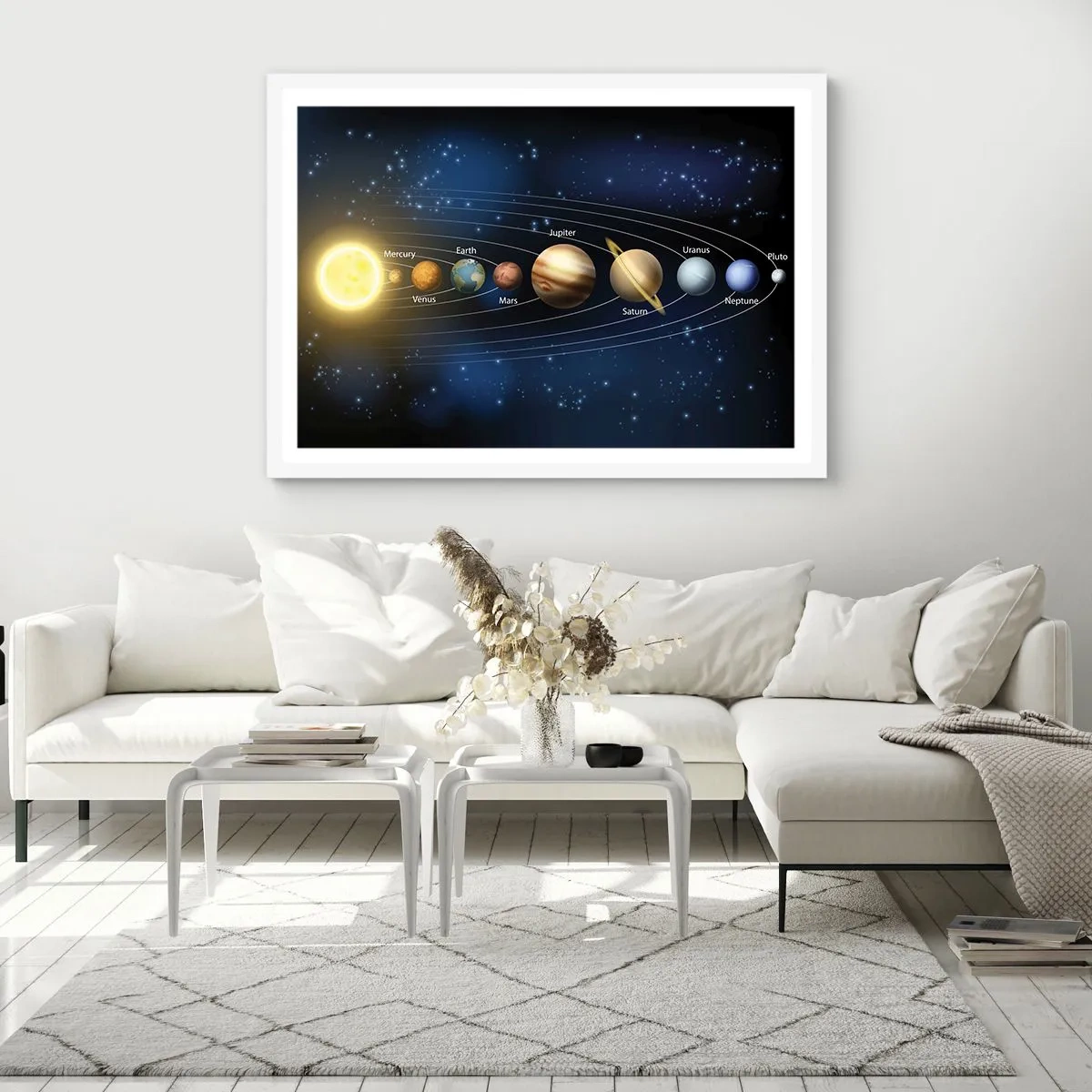 Poster in einem weißen Rahmen - Einer von zehn - 40x30 cm