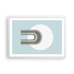 Poster in einem weißen Rahmen - Unwiderstehliche Anziehungskraft - 70x50 cm