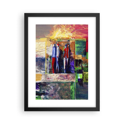 Poster in einem schwarzem Rahmen - Beziehungen und Emotionen - 30x40 cm