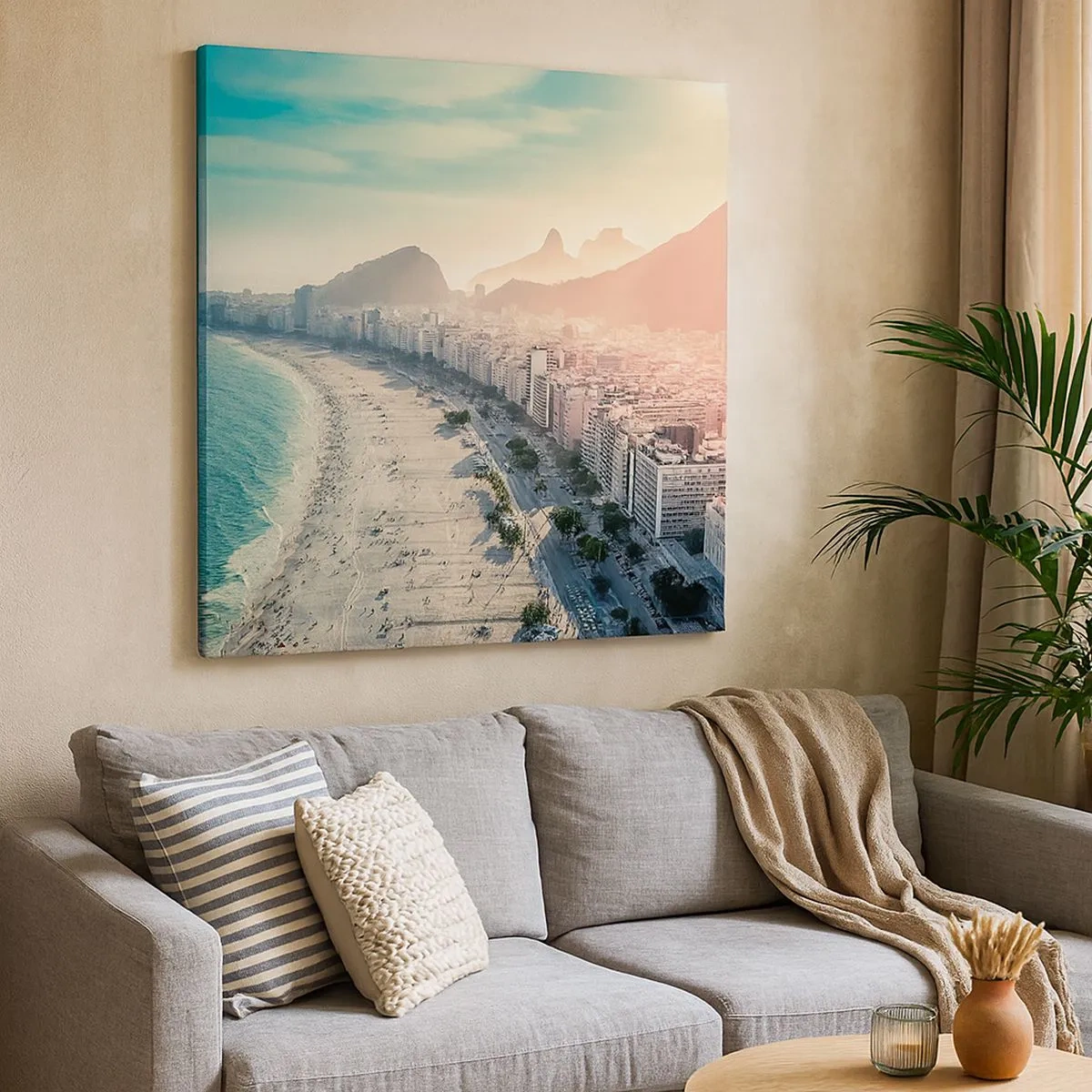 Bild auf Leinwand - Leinwandbild - Ewiger Urlaub in Rio - 30x30 cm