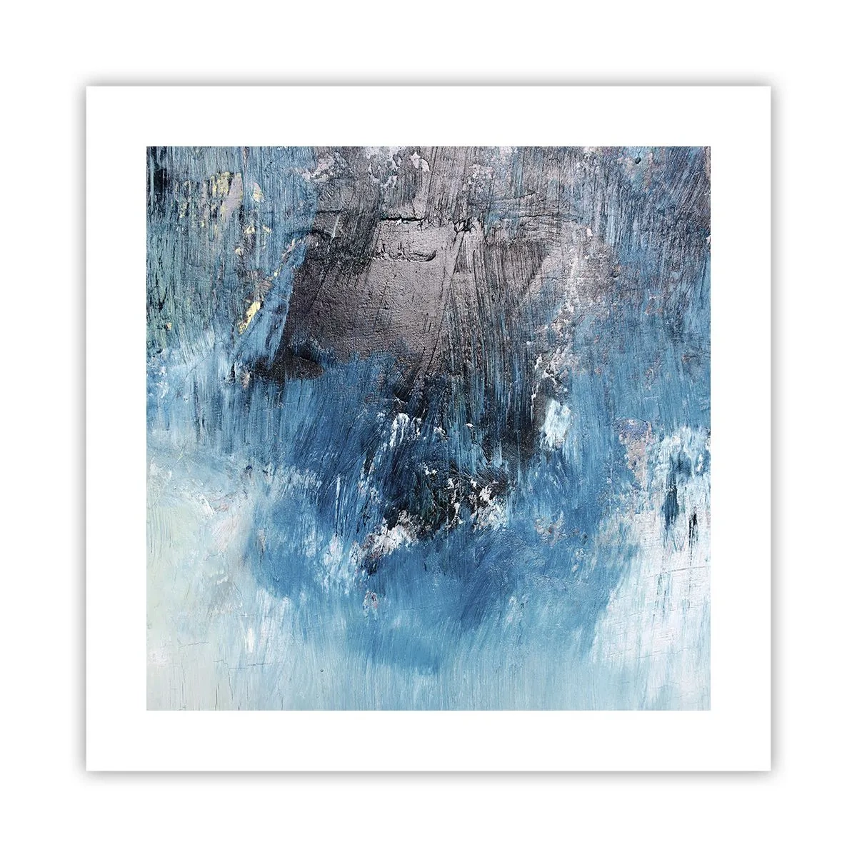 Poster - Rhapsodie in Blau - 40x40 cm