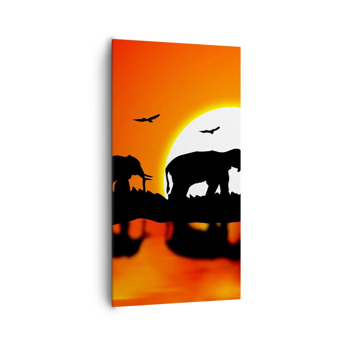 Bild auf Leinwand - Leinwandbild - Und abends einen kleinen Drink trinken - 65x120 cm