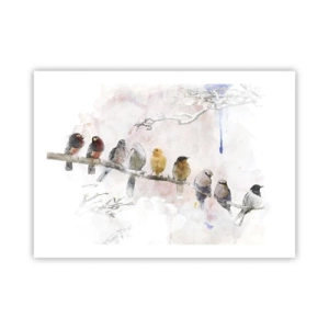 Poster - Geflügeltes Treffen - 70x50 cm