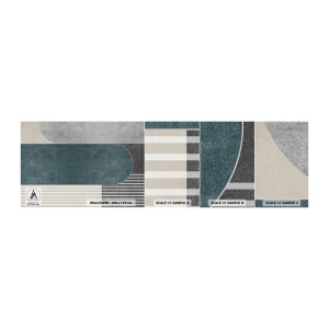 Fototapeten Muster Selbstklebend Deluxe Sticker - Komposition auf der Ebene - Minimalismus, Formen, Pastell - 100x30 cm