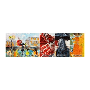 Fototapeten Muster Selbstklebend Deluxe Sticker - Pariser Legenden - Frau, Paris, Stadt - 100x30 cm