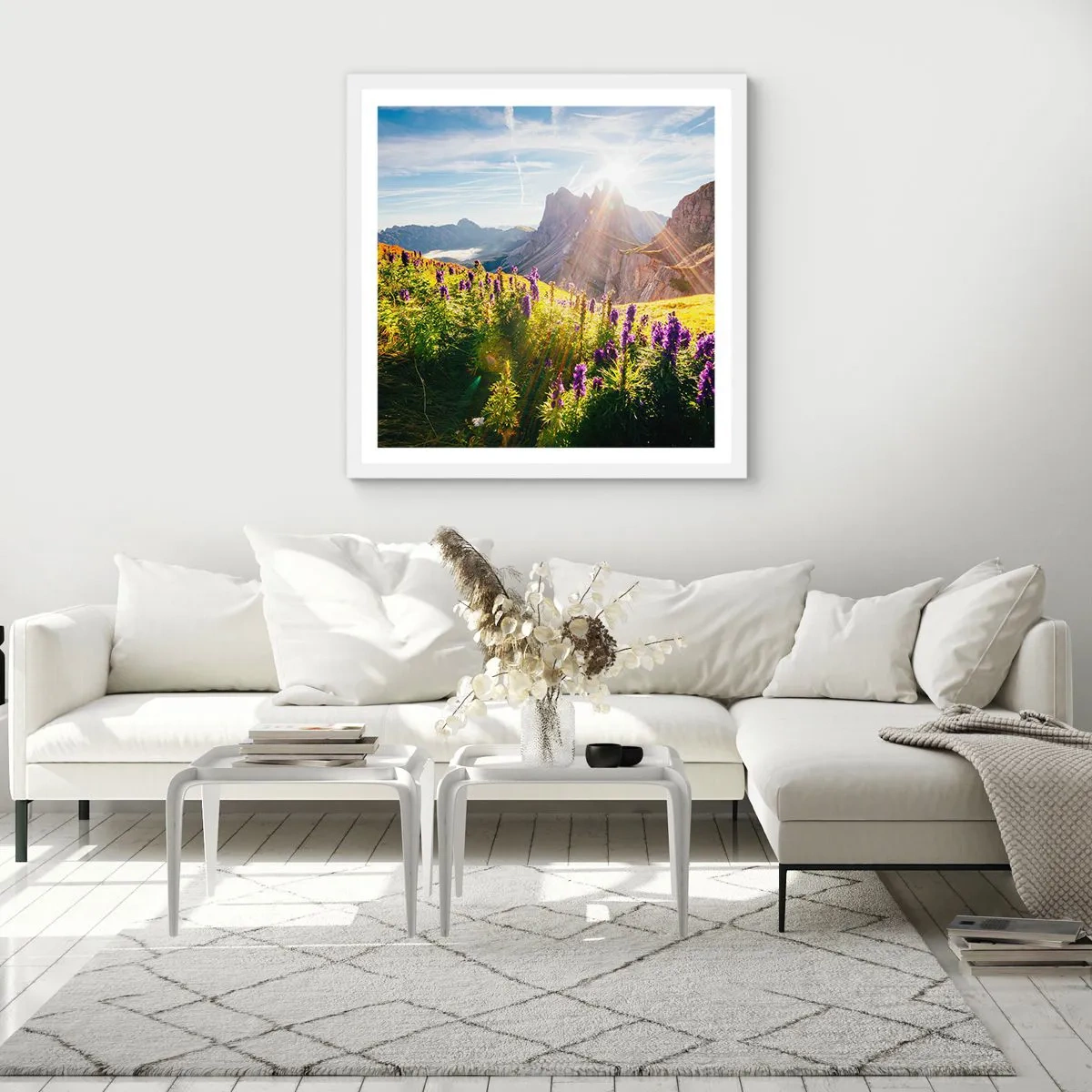 Poster in einem weißen Rahmen - Das geheime Leben der Kräuter - 50x50 cm