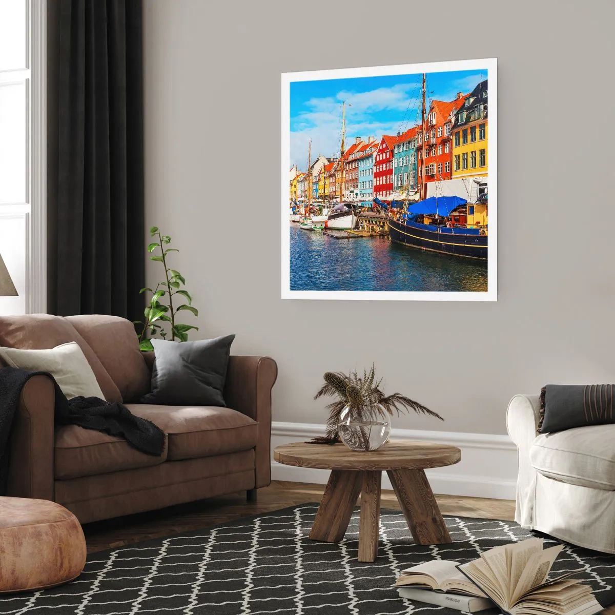 Poster - Fröhlicher Kai - 60x60 cm