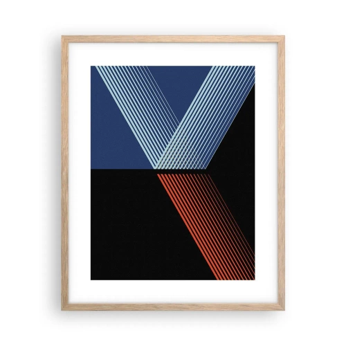 Poster in einem Rahmen aus heller Eiche - Eine einfache Geschichte - 40x50 cm