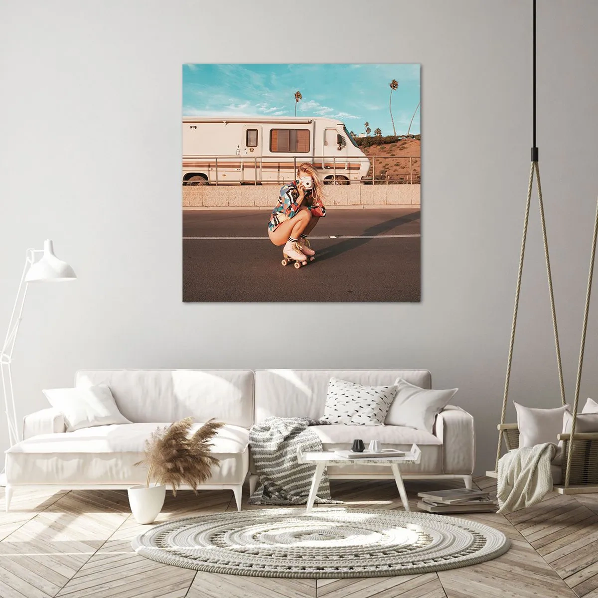 Bild auf Leinwand - Leinwandbild - Lächel bitte! - 70x70 cm