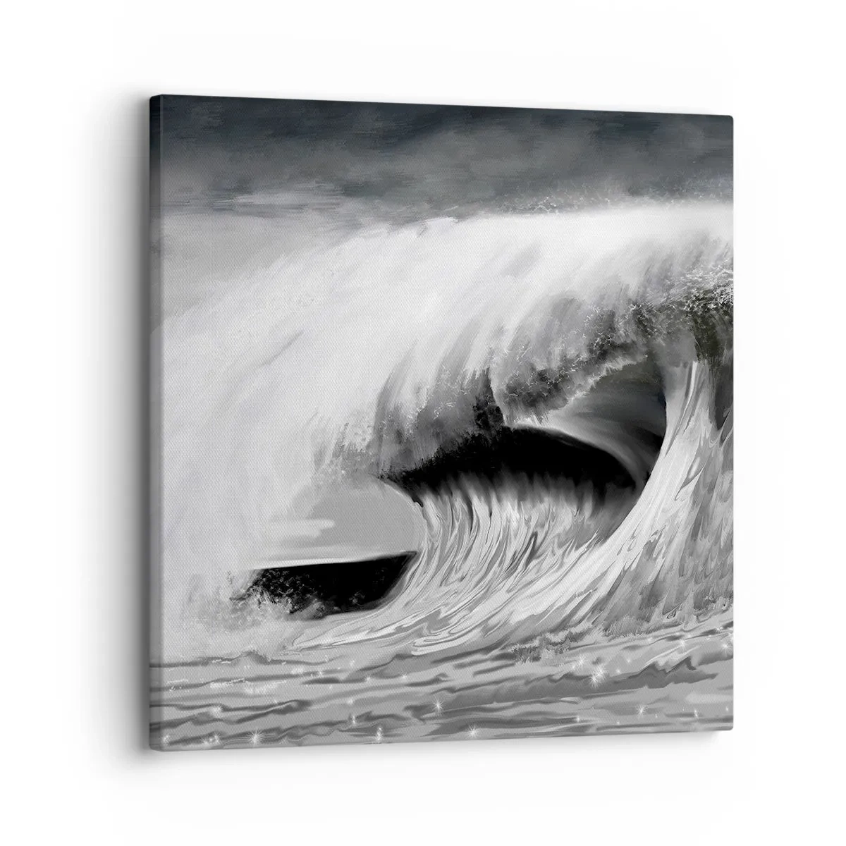 Bild auf Leinwand - Leinwandbild - Wut des Ozeans - 30x30 cm