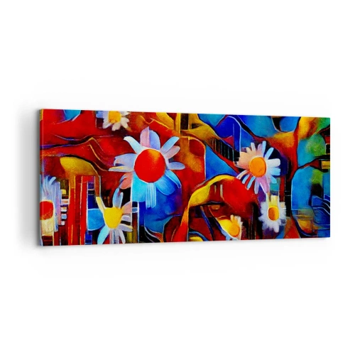 Bild auf Leinwand - Leinwandbild - Die Farben des Lebens - 100x40 cm