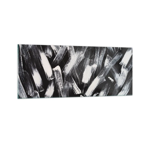 Glasbild - Bild auf glas - Abstraktion im industriellen Geist - 100x40 cm