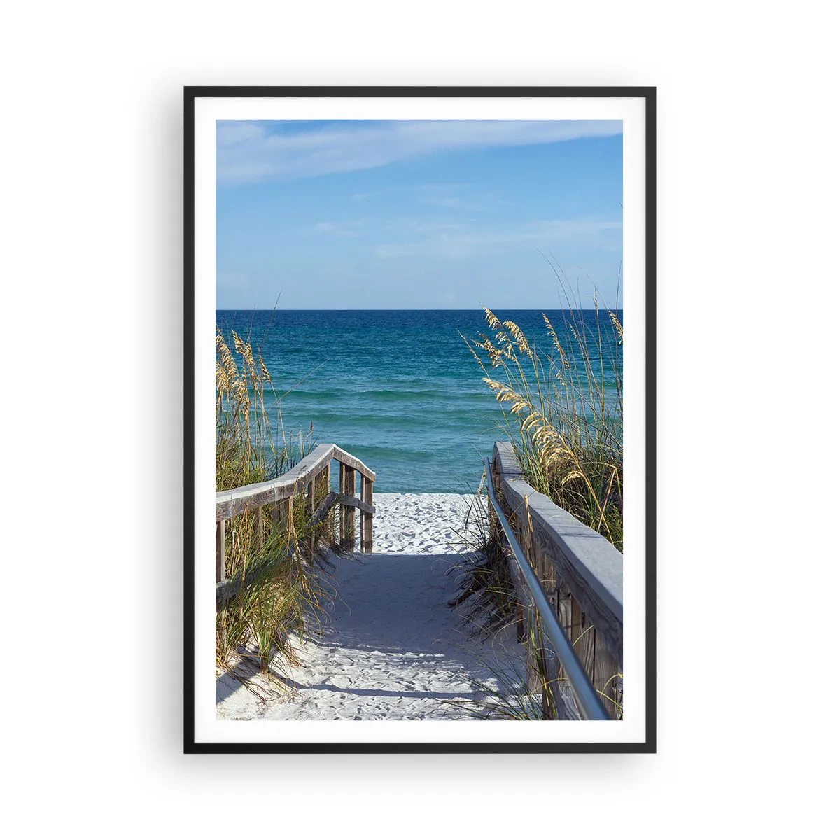 Poster in einem schwarzem Rahmen - In der Sonne, im Wind - 70x100 cm