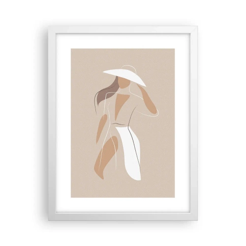 Poster in einem weißen Rahmen - Mode macht Spaß - 30x40 cm