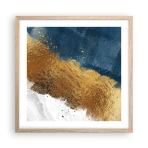 Poster in einem Rahmen aus heller Eiche - Farben des Sommers - 50x50 cm