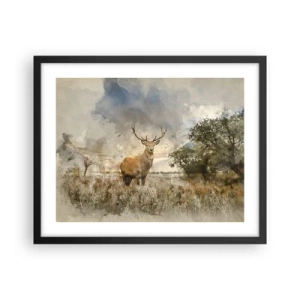 Poster in einem schwarzem Rahmen - Würde – Stärke – Würde - 50x40 cm