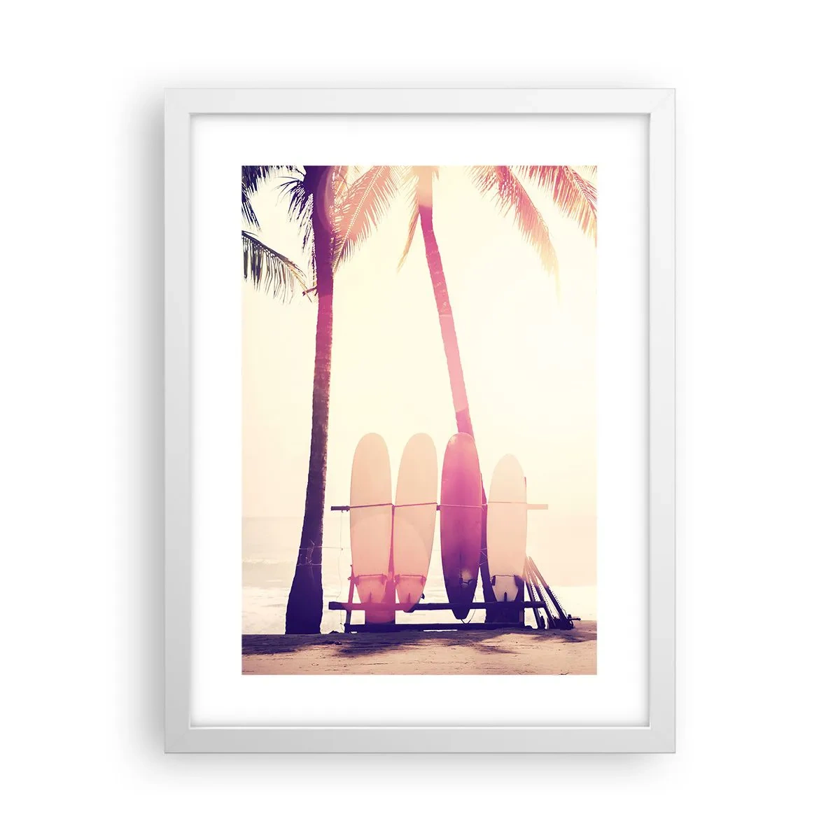 Poster in einem weißen Rahmen - Es wird ein toller Tag - 30x40 cm