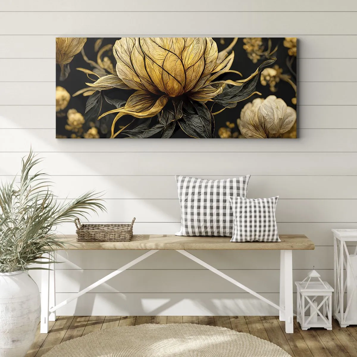 Bild auf Leinwand - Leinwandbild - Subtile Zerbrechlichkeit - 100x40 cm