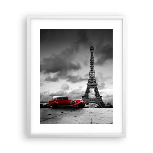 Poster in einem weißen Rahmen - Vor nicht allzu langer Zeit in Paris - 40x50 cm