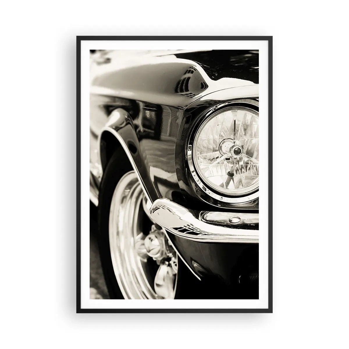 Poster in einem schwarzem Rahmen - Dauerhafter Glanz - 70x100 cm