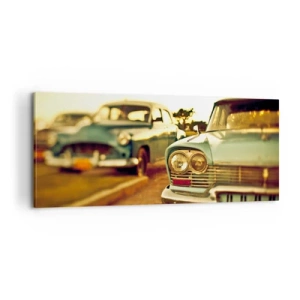 Bild auf Leinwand - Leinwandbild - Wir werden abwarten und sehen - 100x40 cm
