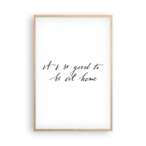 Poster in einem Rahmen aus heller Eiche - Die ganze Wahrheit - 61x91 cm