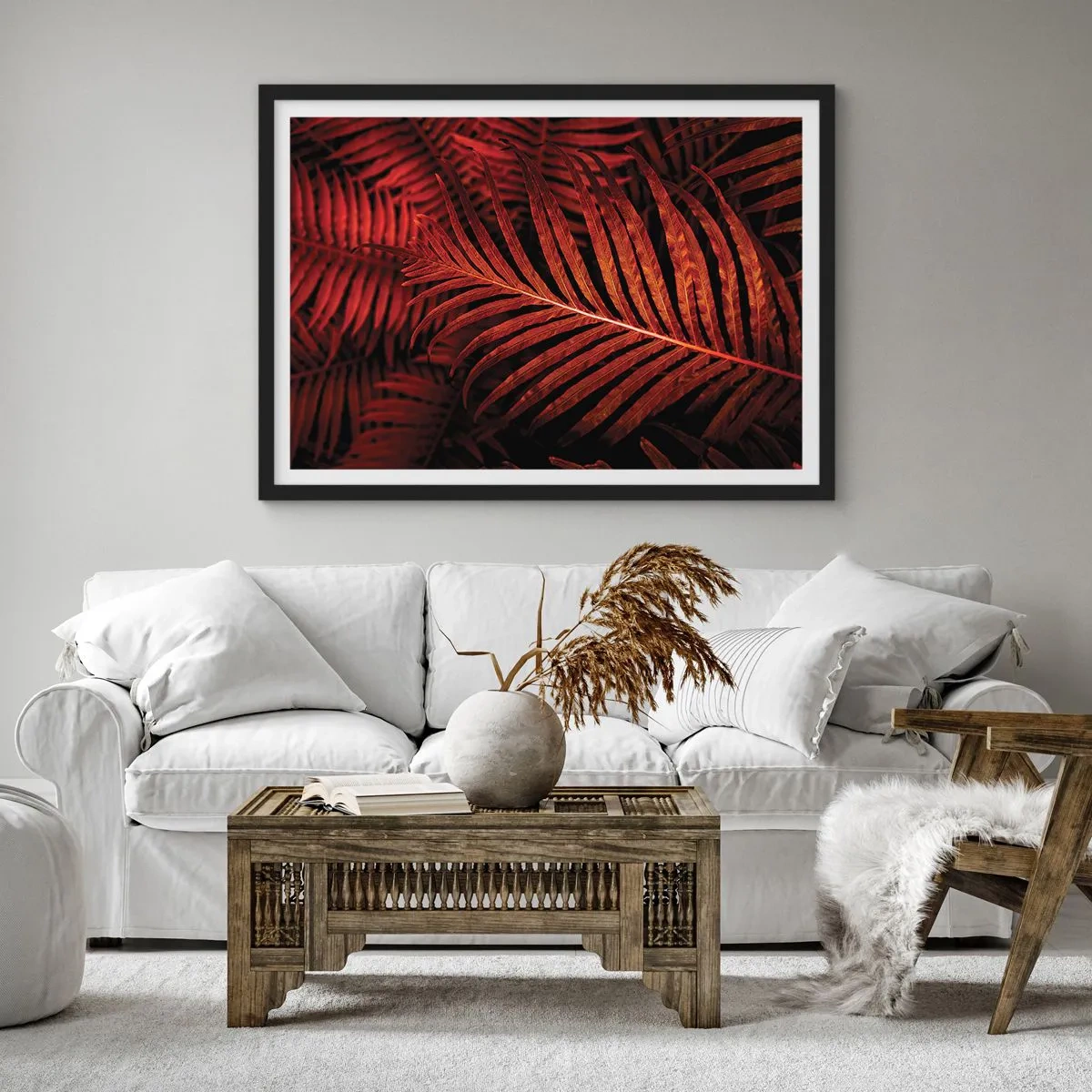 Poster in einem schwarzem Rahmen - Die Hitze des Lebens - 91x61 cm