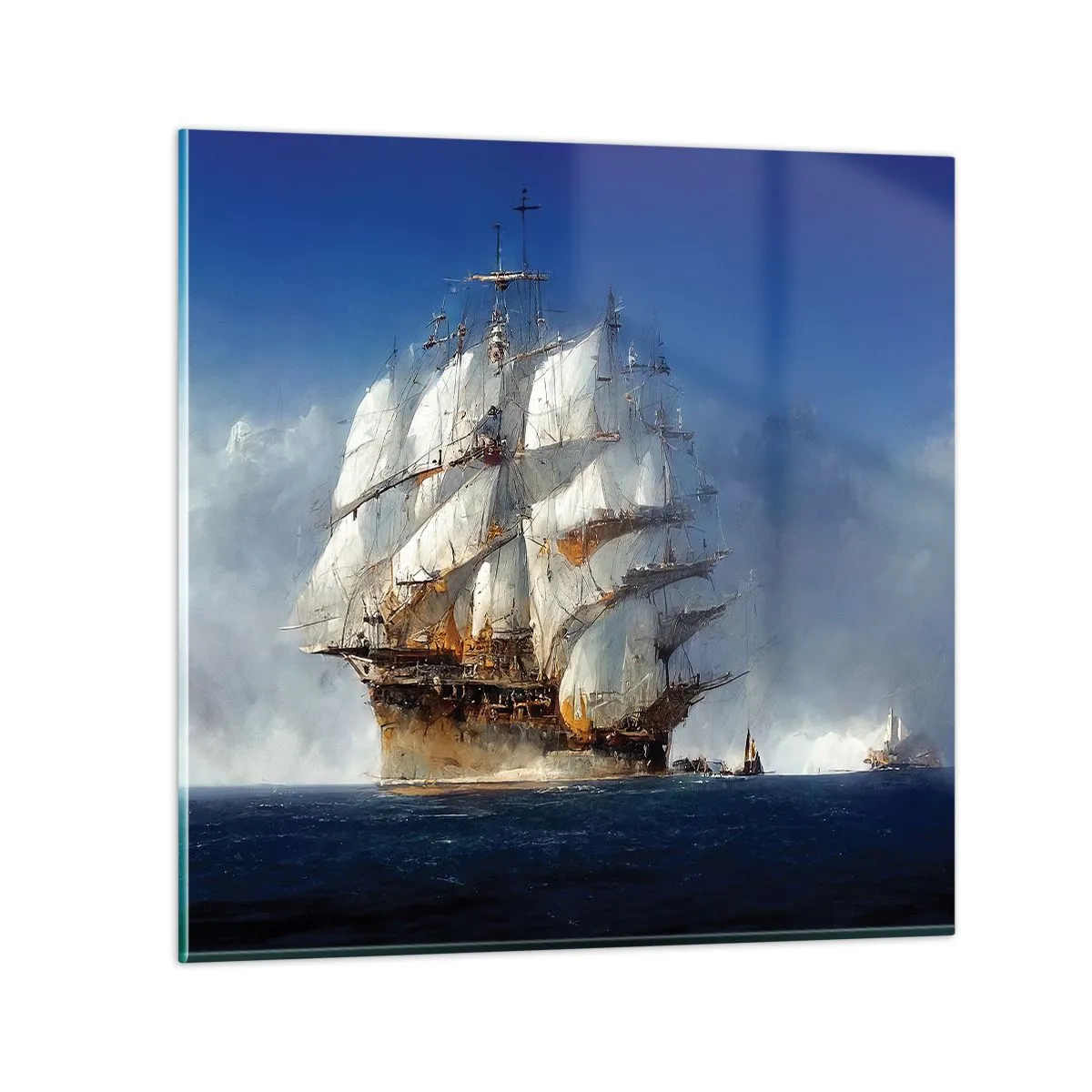 Glasbild - Bild auf glas - Der große Ruhm! - 60x60 cm