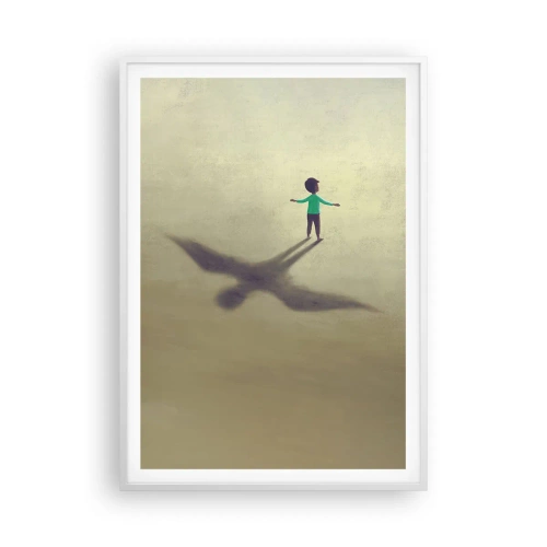 Poster in einem weißen Rahmen - Der Held der Zukunft - 70x100 cm