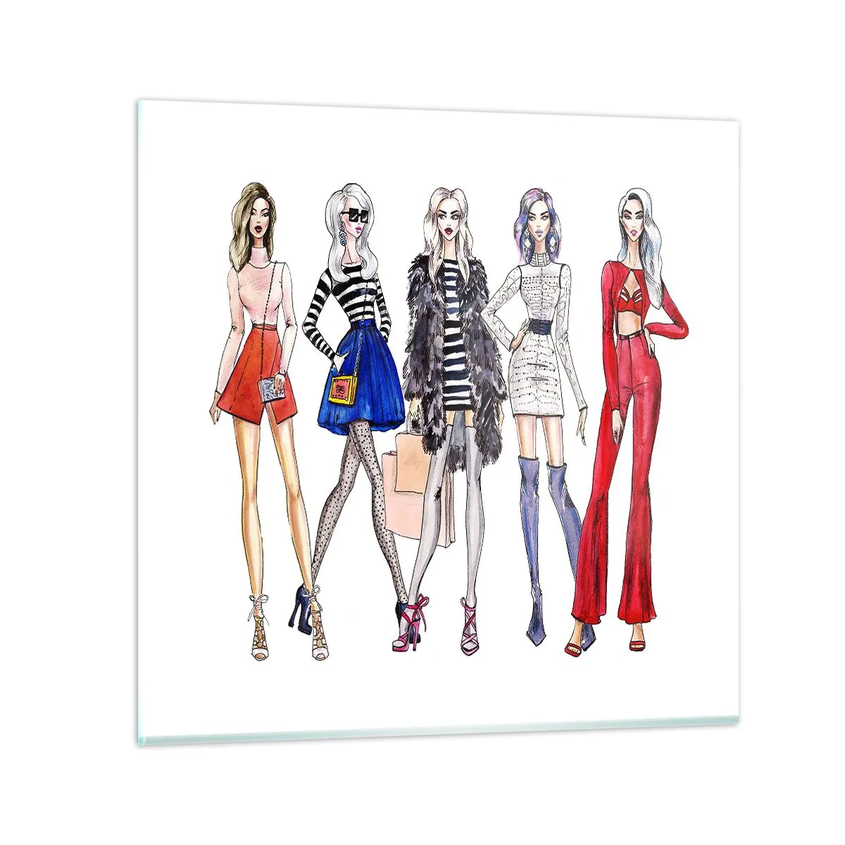 Glasbild - Bild auf glas - Jede Woche Fashion Week - 30x30 cm