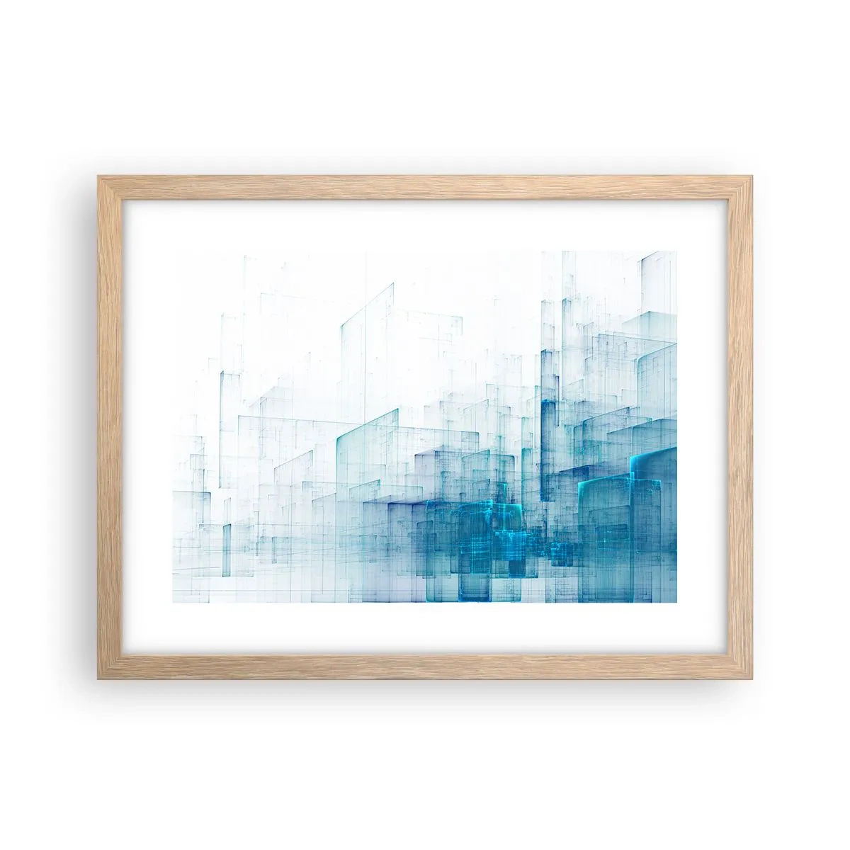 Poster in einem Rahmen aus heller Eiche - Wie der Raum wgeschaffen urde - 40x30 cm