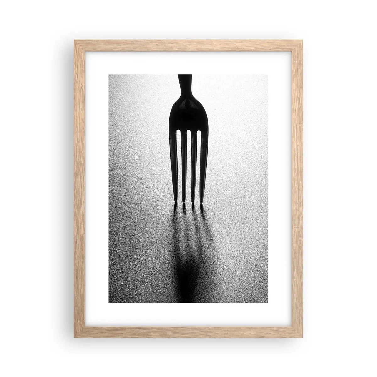 Poster in einem Rahmen aus heller Eiche - Licht und Schatten - 30x40 cm