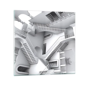 Glasbild - Bild auf glas - Die Paradoxien des Weltraums - 50x50 cm