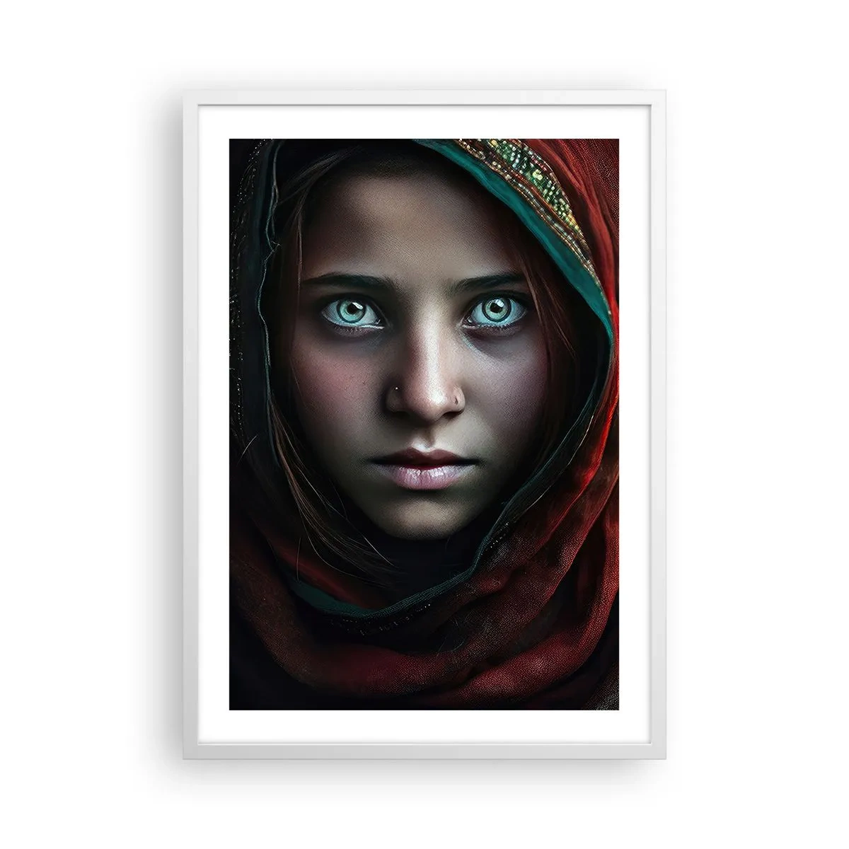 Poster in einem weißen Rahmen - Prinzessin aus dem Osten - 50x70 cm