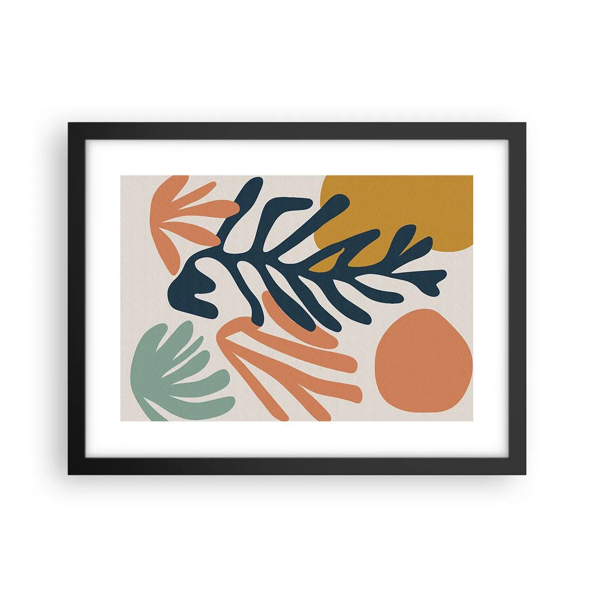 Poster in einem schwarzem Rahmen - Korallenmeere - 40x30 cm