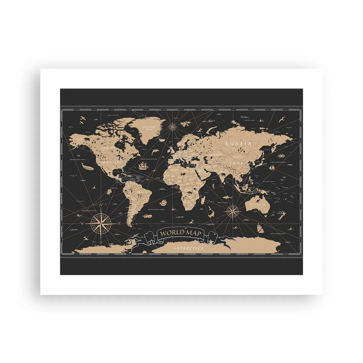 Poster - Die Grenzen meiner Welt - 50x40 cm